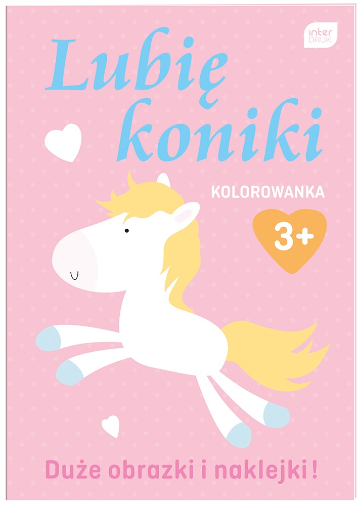 Kolorowanka A4 16k. z naklejkami LUBIĘ  Interdruk